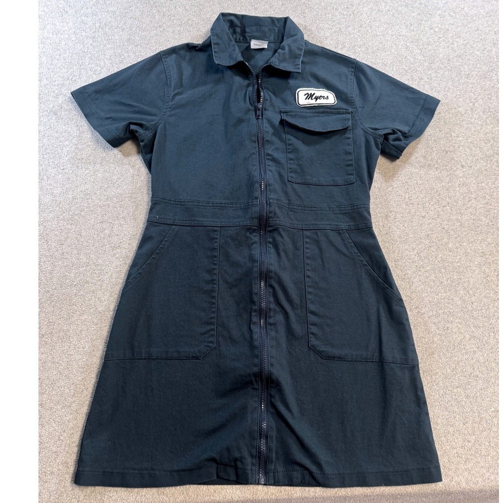 Spirit Halloween‎ Halloween II Dress Womens Medium Gray Michael Myers Zip Front